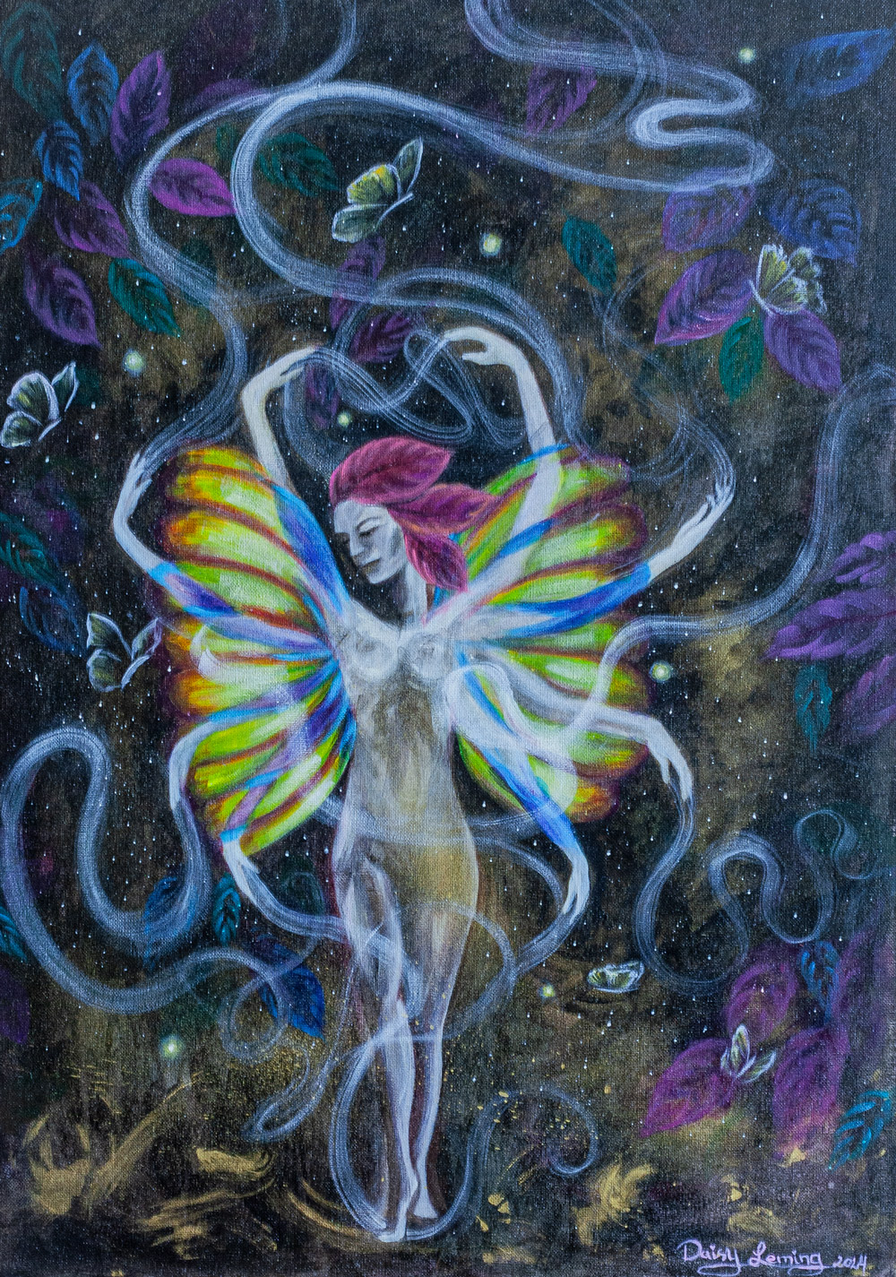 Woman with wings Painting